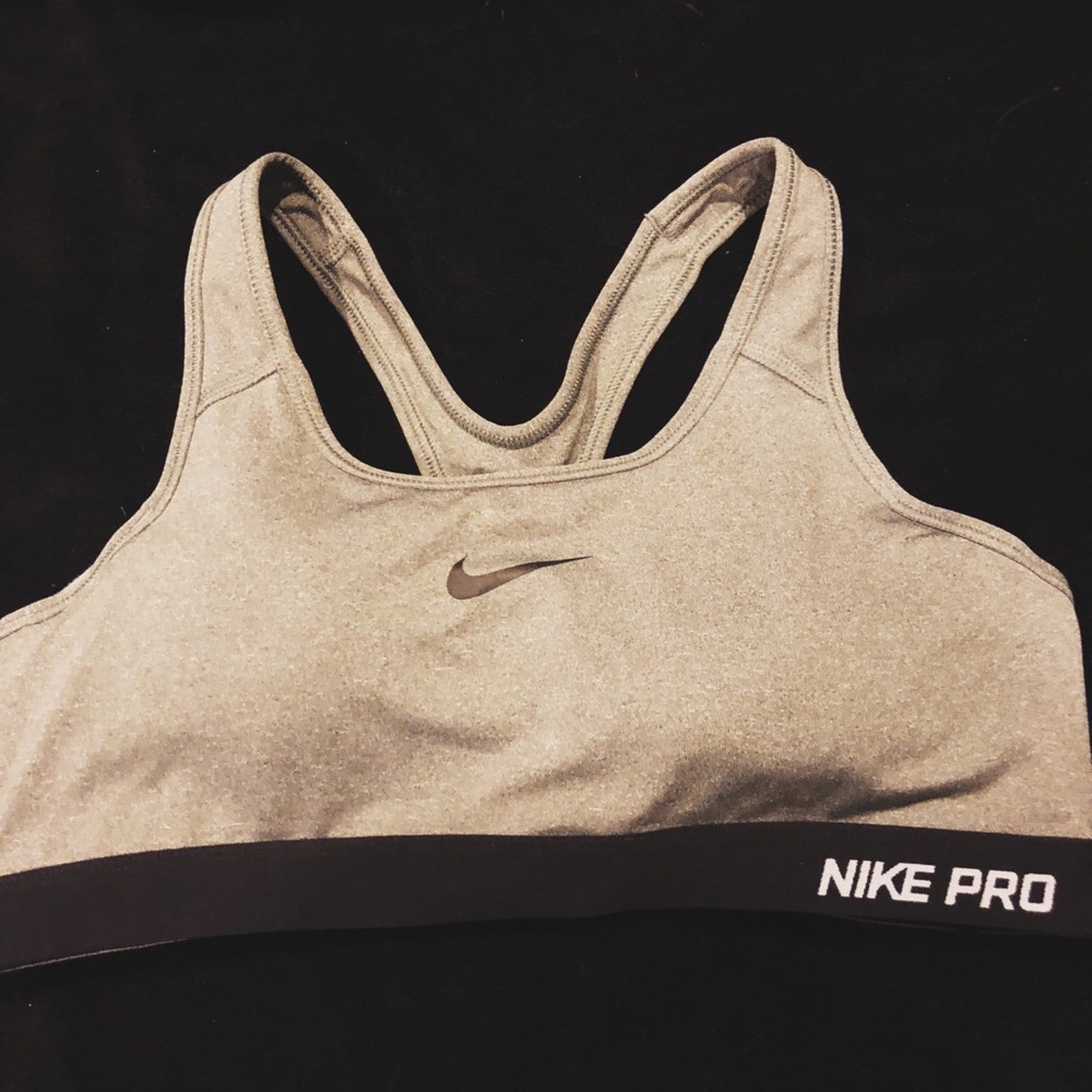 Nike grey sports bra